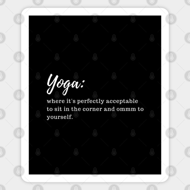 Funny yoga saying Magnet by Patterns-Hub